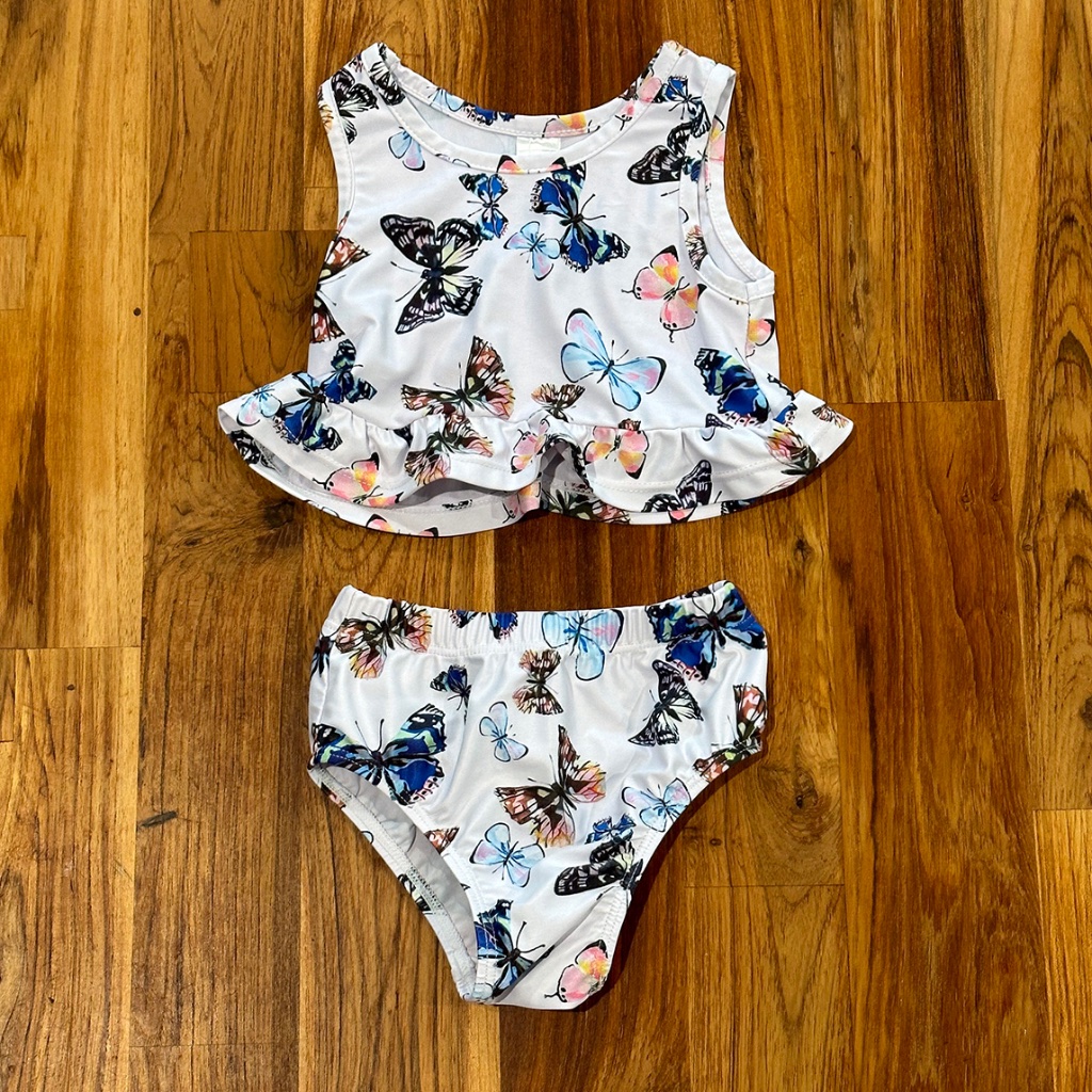 Boutique Brand Butterfly 2 Piece Swimsuit Size 23 Boutique Brand Butterfly 2 Piece Swimsuit Size 23